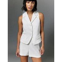 River Island Micro Pocket Detail Short - White