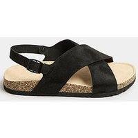 Yours Wide Fit Cross Strap Footbed Sandal
