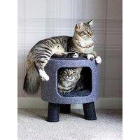 Rosewood Charcoal Felt Cat Stool