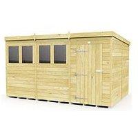Diy Sheds 12 X 8 Pent Shed Shiplap Pressure Treated