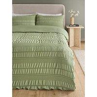 Very Home Athena Super Soft Seersucker Duvet Set- Ks