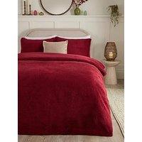 Very Home Everyday Teddy Fleece Duvet Set - Db