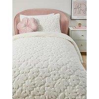 Very Home Daisy 3D Teddy Fleece Duvet Cover Set