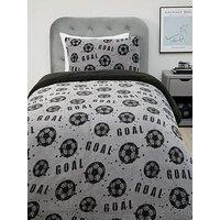 The Very Collection Football Printed Fleece Duvet Cover Set