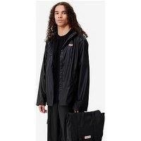 Hunter Mens Izzy Pu Hooded Jacket - Black