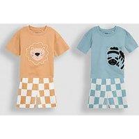 Jojo Maman Bebe Boy 2-Pack Pyjamas - Green