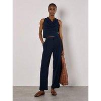 Apricot Soft Twill Woven Trousers - Navy