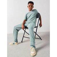 V By Very Boys Pique Tshirt And Jogger Set - Green