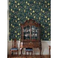 Holden Decor Lemon Leaf Trail Wallpaper - Teal