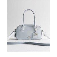 New Look Faux Leather Bowling Bag - Blue