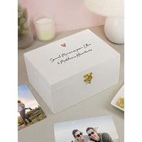 The Personalised Memento Company Personalised Wooden Keepsake Box