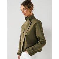Only Short Pocket Detail Jacket - Green