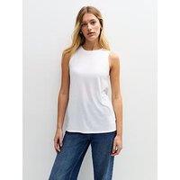 New Look Relaxed Fit Tank Top - White
