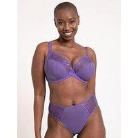 Curvy Kate Flare Full Plunge Side Support Multiway Bra - Amethyst Purple