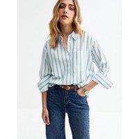 New Look Blue Striped Long Sleeve Shirt