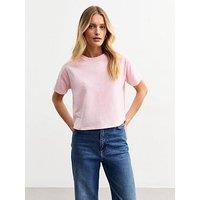 New Look Short Sleeve Boxy Fit T-Shirt - Pink