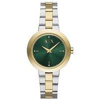 Armani Exchange Women'S 2-Hand, 2-Tone Stainless Steel Watch, Ax5176