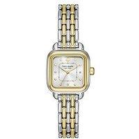 Kate Spade New York Women'S Gracie Square Three-Hand, Stainless Steel Watch, Ksw1863