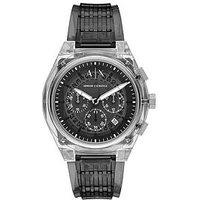 Armani Exchange Men'S Chronograph Clear Nylon Watch [Ax4167]