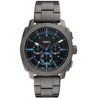 Fossil Men'S Machine Chronograph Gunmetal Stainless Steel Watch Fs6098