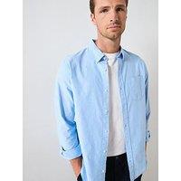 Very Man Long Sleeve Button Down Oxford Shirt - Light Blue
