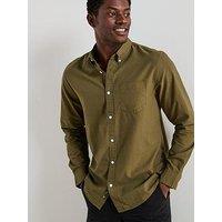 Very Man Long Sleeve Button Down Oxford Shirt - Khaki