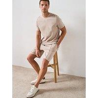 Very Man Pure Cotton Interlock T-Shirt And Short Set - Stone