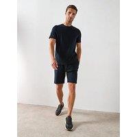 Very Man Pure Cotton Interlock T-Shirt And Short Set - Navy