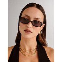 Le Specs Outta Love Tort Sunglass - Dark Brown