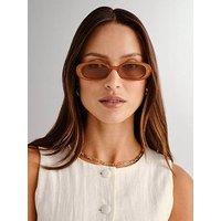 Le Specs Outta Love Caramel Sunglasses - Brown