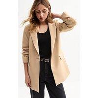 New Look Camel Single Breasted Blazer