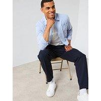 Very Man Long Sleeve Stripe Shirt - Light Blue