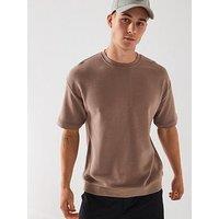 Very Man Relaxed Ottoman T-Shirt - Beige