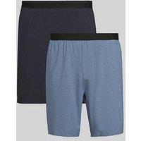 Very Man 2 Pack Pyjama Shorts - Blue/Navy