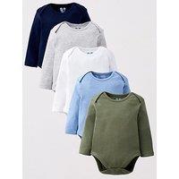 The Very Collection Baby Boy Long Sleeve 5 Pack Bodysuits