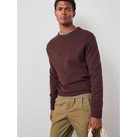The Very Collection Midweight Knitted Crew Neck Jumper - Brown