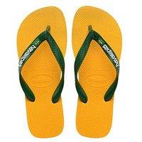 Havaianas Brasil Logo Flip Flops - Yellow