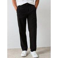 Very Man Double Pleat Trousers - Black