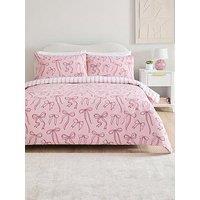 Very Home Bow Print Duvet Cover Set