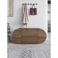 Decortie Pozy Shoe Storage Bench - Dark Oak