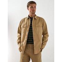 Very Man Double Pocket Flannel Shirt - Beige