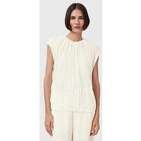 Allsaints Trisha Crinkle Top - White