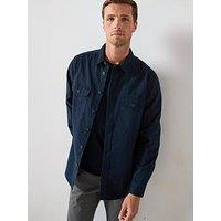 Very Man Double Pocket Flannel Shirt - Navy