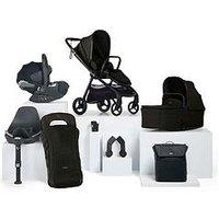 Mamas & Papas Complete Kit - Cloud T Vardo Noir (Inc Pushchair, Carrycot, Adaptors, Cupholder, Bag, Footmuff, Cloud T & Isofix Base)
