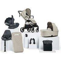 Mamas & Papas Complete Kit - Cloud T Vardo Shell (Inc Pushchair, Carrycot, Adaptors, Cupholder, Bag, Footmuff, Cloud T & Isofix Base,Liner)