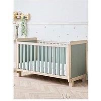 Tutti Bambini Kuba Cot Bed - Oak / Sage Weave