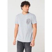 Tommy Jeans Regular Fit Novelty Fair Back Print T-Shirt - Grey