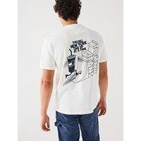 Tommy Jeans Relaxed Fit Skater Back Graphic T-Shirt - White