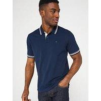 Tommy Jeans Regular Fit Tipped Polo Shirt - Navy