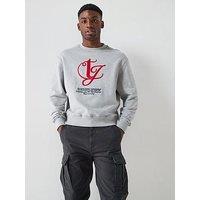 Tommy Jeans Monogram Logo Crew Sweat - Grey